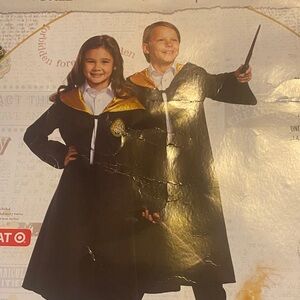 Harry Potter Draco Wizard Cape with Gold Accents